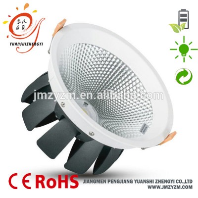 ZHENGYI recessed mounted Zhongshan led downlights 20w aluminium led lights